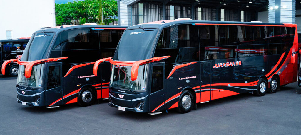 Juragan 99 Trans Rilis Unit Baru Super Double Decker, Bus Dengan Kursi Penumpang Full Sleeper Pertama Di Indonesia 2 Juragan 99 Trans Rilis Unit Baru Super Double Decker Bus Dengan Kursi Penumpang Full Sleeper Pertama Di Indonesia