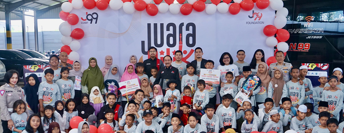 Merayakan momentum Hari Anak Nasional yang jatuh setiap tanggal 23 Juli, J99 Corp. bersama seluruh unit bisnis yang ada di bawahnya, dan juga J99 Foundation, melakukan kegiatan CSR yang melibatkan 1.000 anak panti asuhan.